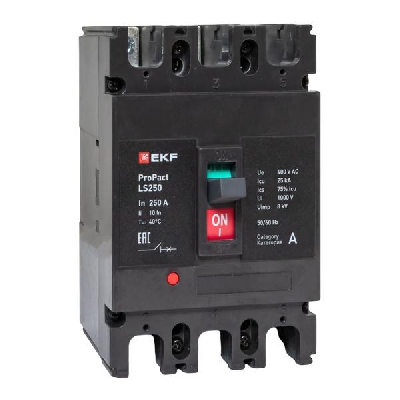 Выключатель автоматический LS250 25кА 3P 250А ProPact EKF mccb-250-25-3-250-ls