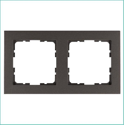 Рамка 2-м G-Classic мокко Jasmart G1002Z