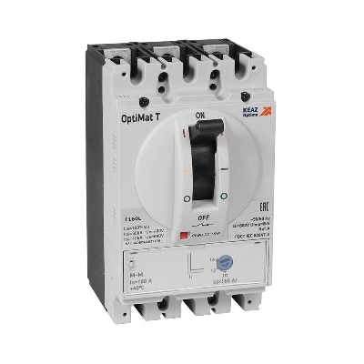 Выключатель автоматический для защиты двигателя OptiMat T160L M-M 160A 3P КЭАЗ 355840