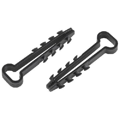 Дюбель-хомут 5-10мм для плоского кабеля NO-224-555 черн. (уп.100шт) Эра Б0066302