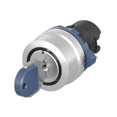 Головка переключателя с ключом на 3 положения с возвратом стандартная ручка алюм. черн. DKC M22S-KM3A