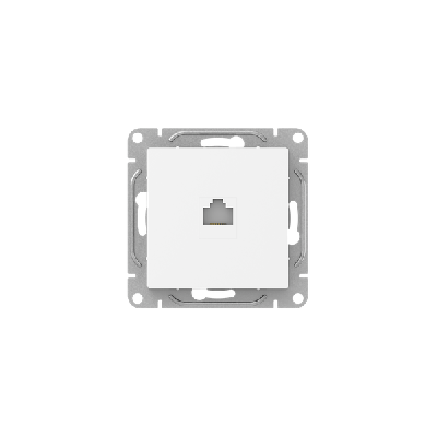 Розетка компьютерная СП Эпика RJ45 кат.5 механизм бел. EKF UP1-SOW-RJ45-5