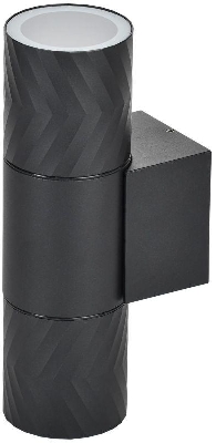Светильник 5108 2хGU10 IP65 уличный настенный черн. IEK LT-UBU0-5108-GU10-2-K02