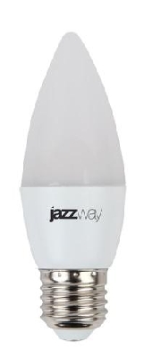 Лампа светодиодная PLED-SP 7Вт C37 свеча 5000К холод. бел. E27 560лм 230В JazzWay 1027849-2