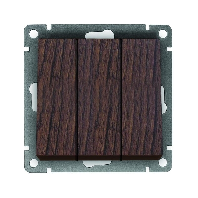 Выключатель 3-кл. СП Афина 10А IP20 механизм венге Universal A0043-V