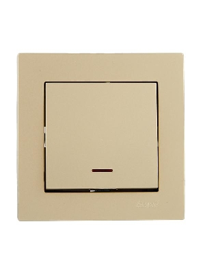 Выключатель с подсветкой VESNA зол. LEZARD 742-3688-111