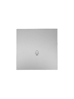 Кнопка звонка СП ZIMA IP20 безвинт. зажим сер. матов. LEZARD 704-7488-103QC