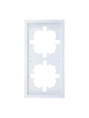 Рамка 2-мест. горизонт. ZIMA бел. LEZARD 704-0200-147