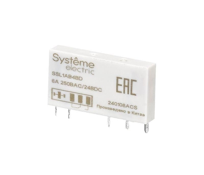 Реле интерфейсное 1CO 6А 24В DC SE SSL1AB4BD