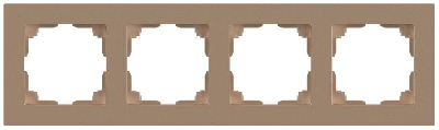 Рамка 4-м СП Accent 6-504-04 шампань Intro Б0063766