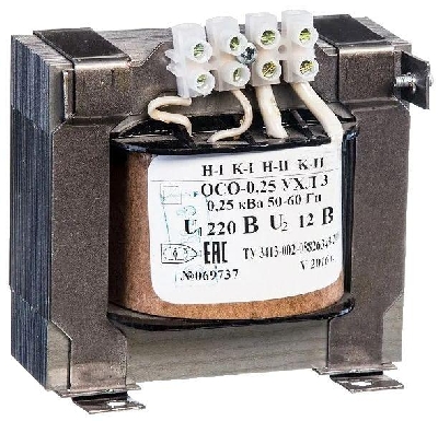 Трансформатор ОСО-0.25 УХЛ3 220/12. IP00 Электротехник ET051618