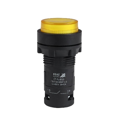 Кнопка с подсветкой OptiSignal Compact D22 С7-PL-B510 желт. 1НО 24В AC/DC XB7NW35B1 КЭАЗ 362092