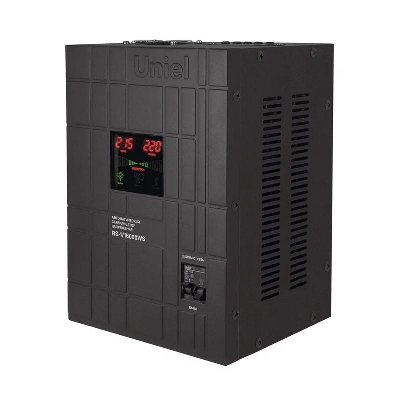Стабилизатор напряжения RS-1/15000WS 1ф 15кВА релейный настен. с гальванической развязкой Uniel UL-00012635