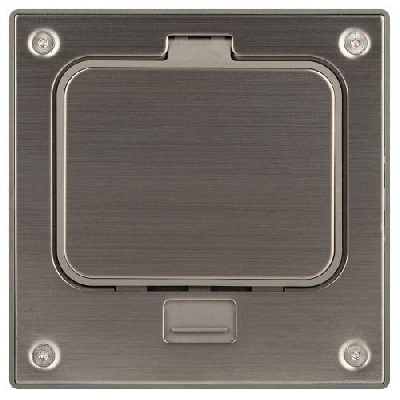 Люк 18-6001-03 IP66 в бетон с розеткой защелка сер. Эра Б0063266