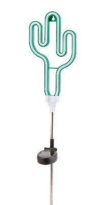 Светильник садовый неоновый ERASF012-31 Кактус солнечная батарея ЭРА Б0044239