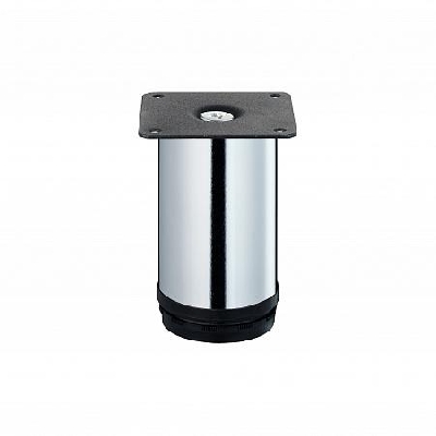 Ножка круглая регулируемая d50х100мм метал. хром Tech-Krep/Zitar 151290