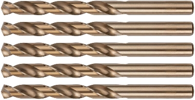 Набор сверл по металлу Profi 10х133мм с кобальтом 5проц. (уп.5шт) Cutop 48-100-5