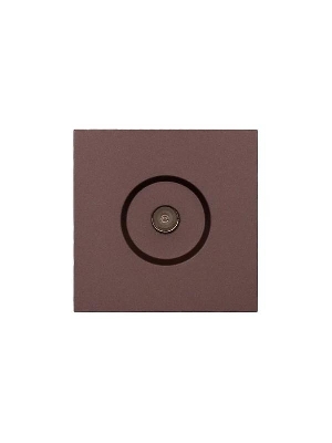 Розетка ТВ проходная СП ZIMA IP20 шоколад LEZARD 704-7388-129