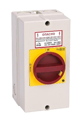 Выключатель-разъединитель главный аварийный 3п 63А IP65 закрытого исп. с замком SE MSD63311R