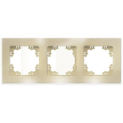 Рамка 3-м Афина стеклянная зол. UNIVersal 2292