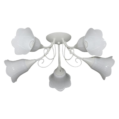 Светильник "Веста" 151 (плафон П0471) НПБ 01-5х60-119 Е27 (ИМ) потолочный бел. Элетех 1005404988