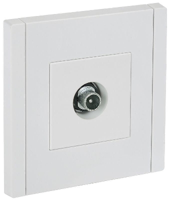 Розетка TV проходная FORTE&PIANO FP229 бел. IEK FP-A10-P-K01