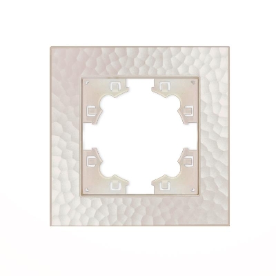 Рамка 1-м Афина фактурная жемчуж. Universal A10053-Obr