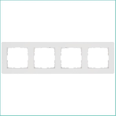 Рамка 4-м G-Flex бел. глянцевый Jasmart G1104W
