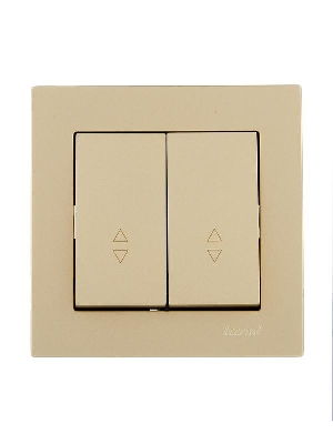 Выключатель проходной двойн. VESNA зол. LEZARD 742-3688-106