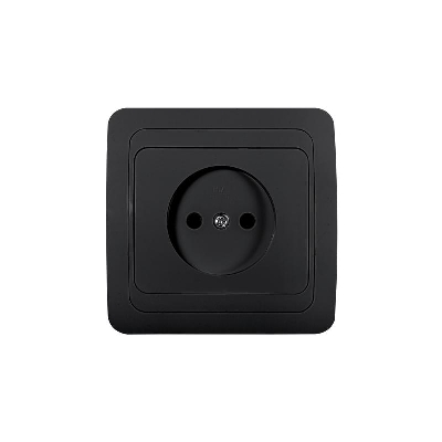 Розетка 1-м CLASSICO 2022B черн. IN HOME 4690612061092