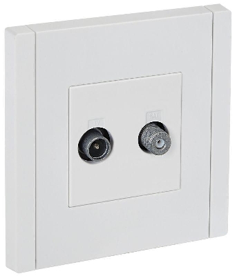 Розетка 2-м TV+SAT FORTE&PIANO FP238 бел. IEK FP-AF20-O-K01