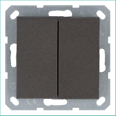 Переключатель проходной 2-кл. 10А IP20 механизм мокко Jasmart G3022Z