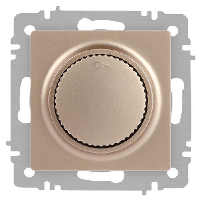 Светорегулятор поворотный СП Accent 6-401-04 600Вт 230В IP20 шампань Intro Б0063676