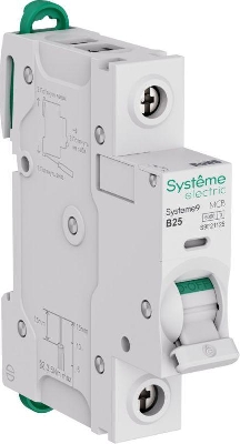 Выключатель автоматический 1п B 25А 6кА Systeme9 230В SE S9F21125