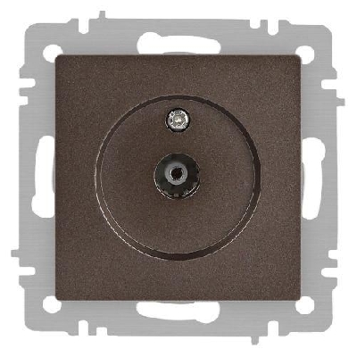 Розетка телевизионная одиночная TV СП Accent 6-301-08 IP20 бронза Intro Б0063616