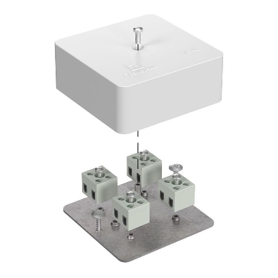 Коробка огнестойкая 75х75х30мм Е15-Е120 для кабель-канала Промрукав 40-0450-FR1.5-8