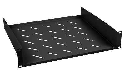 Полка перфорированная для шкафов 19дюйм SH-J017-2U-400-BK 2U черн. Cabeus 8629c