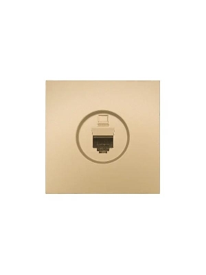 Розетка компьютерная 1-мест. СП ZIMA IP20 зол. LEZARD 704-3688-139