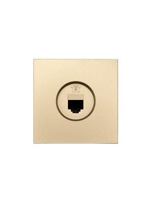 Розетка телефонная евро СП ZIMA IP20 зол. LEZARD 704-3688-137