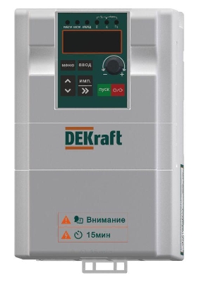 Преобразователь частоты DEKV060 2.2кВт 380В 3ф с тормозн. модулем DEKraft DEKV060G2R2T4B