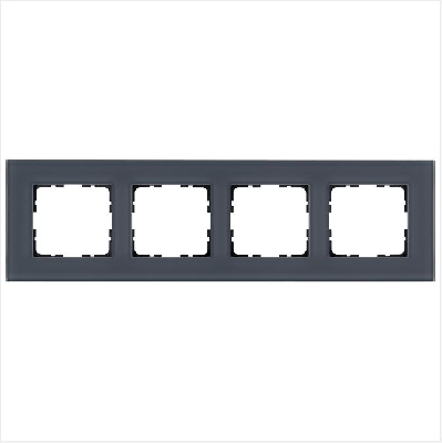 Рамка 4-м G-Glass стекло маренго Jasmart G1004GC