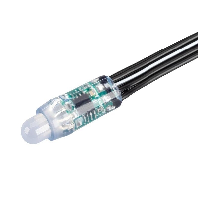 Модуль герметичный управляемый DMX-UVR-D12 5V RGB (0.3Вт IP67 90deg) пластик (уп.500шт) Arlight 039171