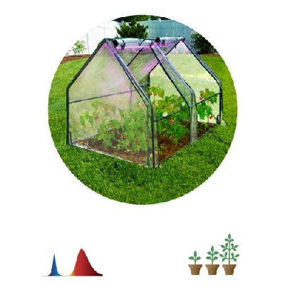 Теплица GA-House-medium со светильником в компл. 1800х900х900мм 2 отсека Green Apple Б0063840