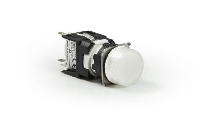 Арматура сигнальная 16мм круглая 12-24 AC/DC бел. EMAS D050YXB