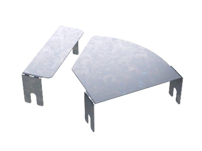 Крышка для угла горизонтального изменяемого 0-45град. осн.100 1.2мм СРО DKC SKVN100