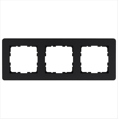 Рамка 3-м G-Flex черн. матов. soft touch Jasmart G1103PB