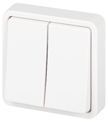 Выключатель Эксперт 11-1524-01 двойн. IP55 10АХ-250В СУ бел. Эра Б0063271