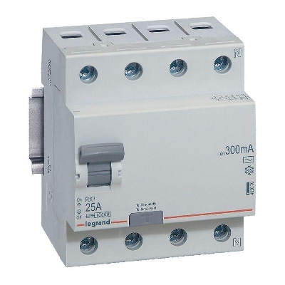 Выключатель дифференциального тока (УЗО) 4п 25А 300мА тип AC RX3 ИЭК Leg 402070