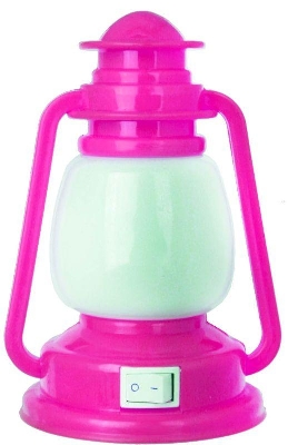 Светильник светодиодный NL-170 "Фонарик" 220В ночник с выкл. розов. Camelion 12526