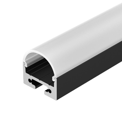 Профиль SL-LINE-2011M-2500 BLACK+OPAL ROUND L2500 с экраном алюм. Arlight 027992